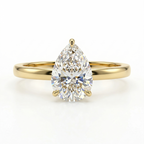 Pear Cut Hidden Halo Setting