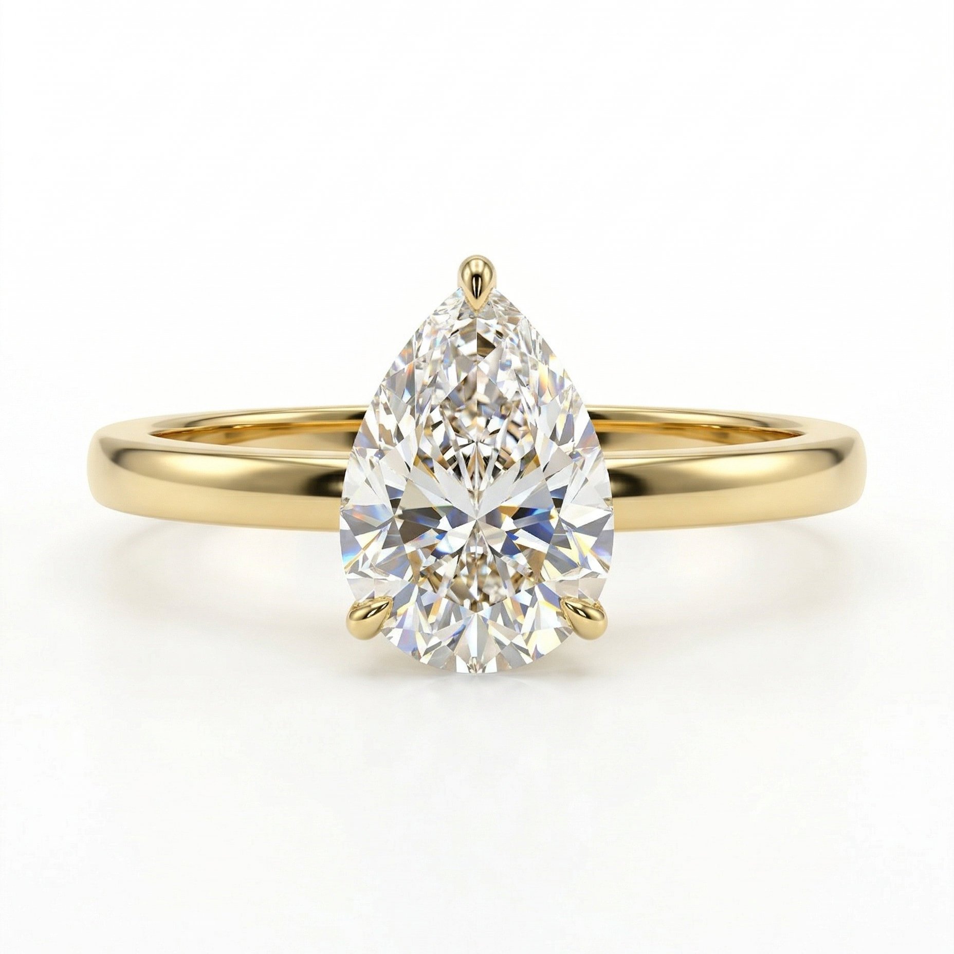 Bonnie - Pear Hidden Halo Setting