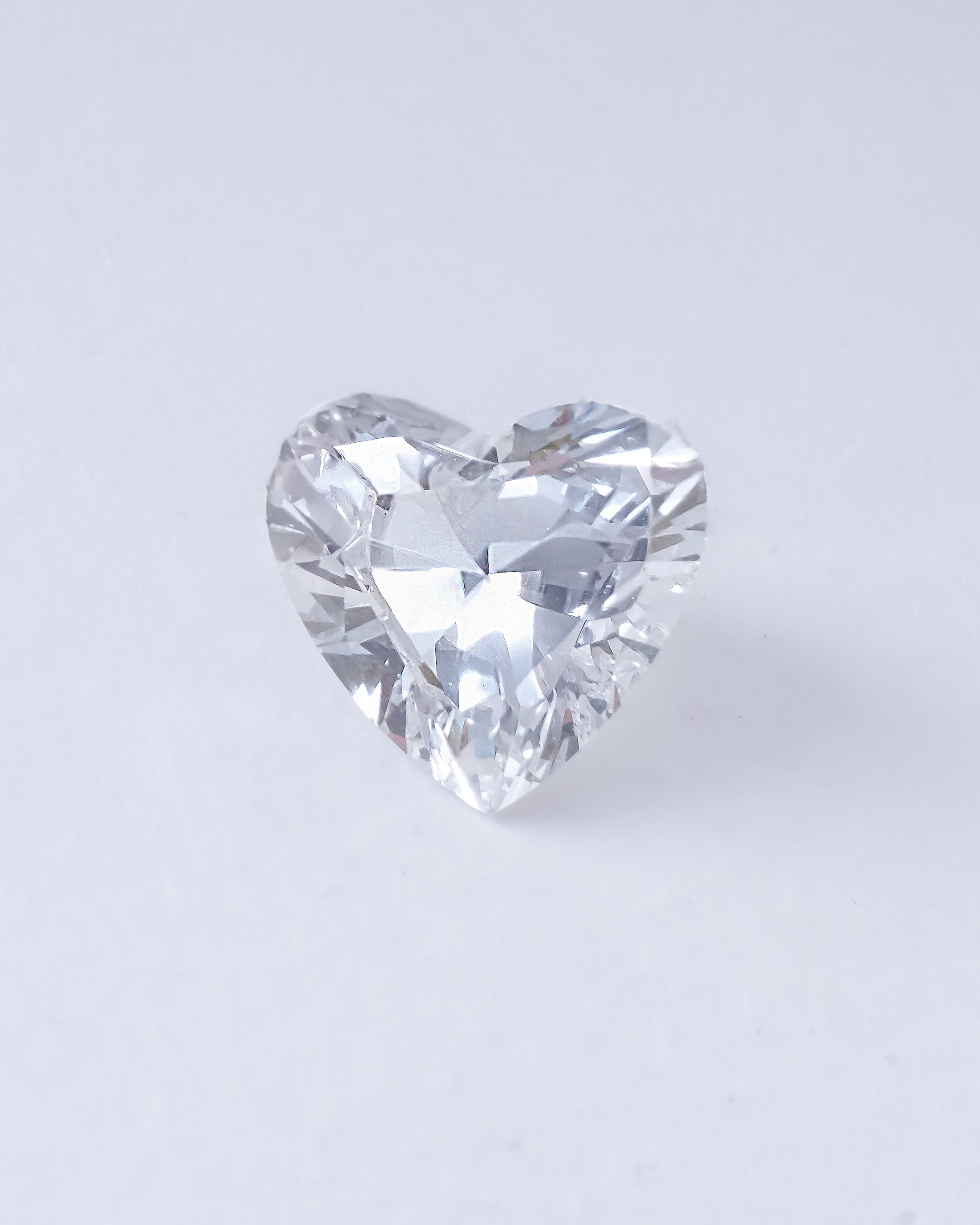 1.00 Carat G-VVS2 Heart Lab Diamond
