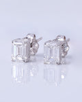 Lucia Emerald Solitaire Earrings