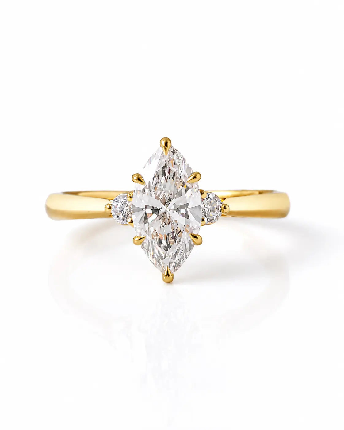 Marquise Cut Trilogy Setting