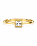 Princess Cut Bezel Solitaire Setting