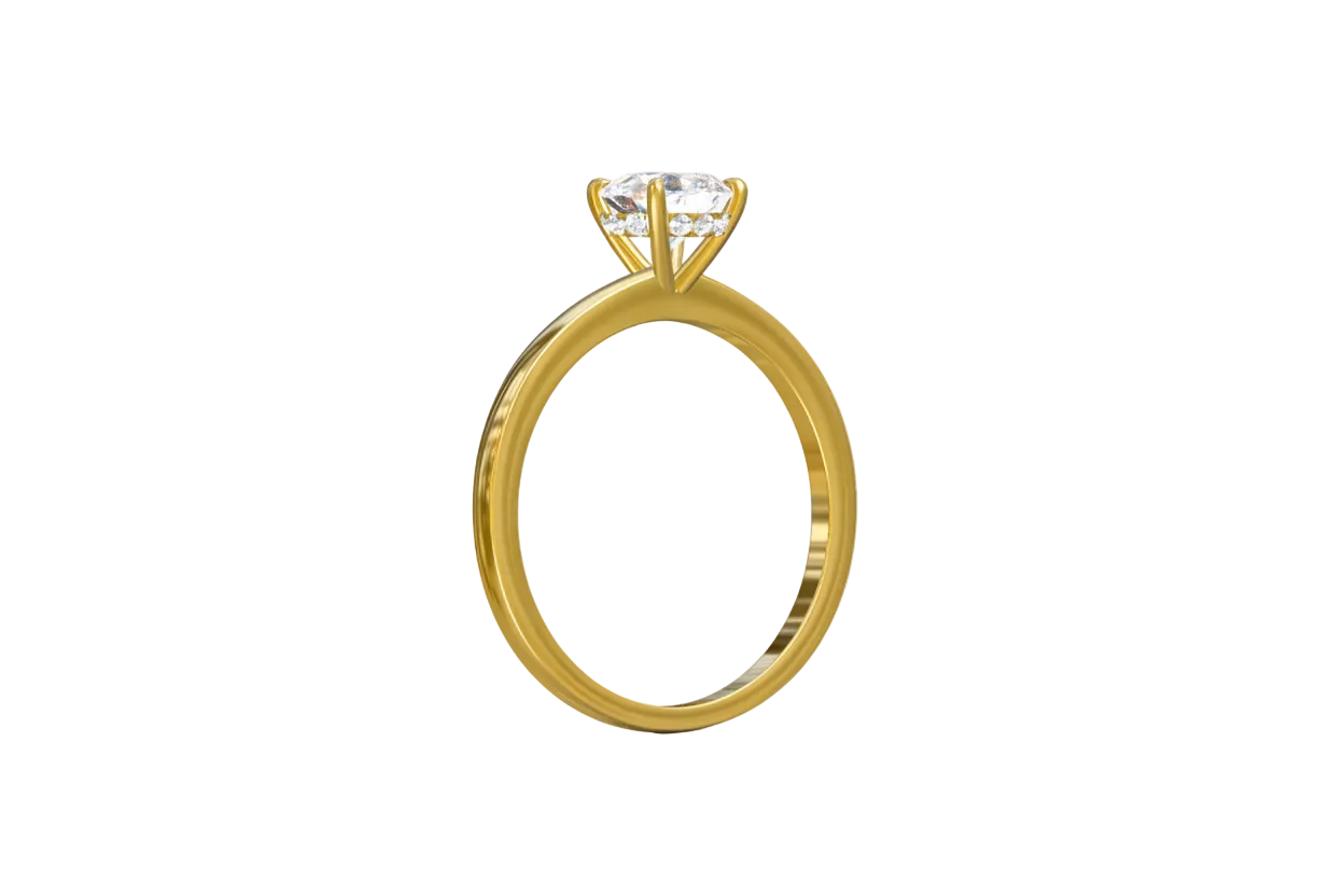 Chiara -Round Hidden Halo Setting