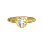 Round Cut Bezel Solitaire Setting