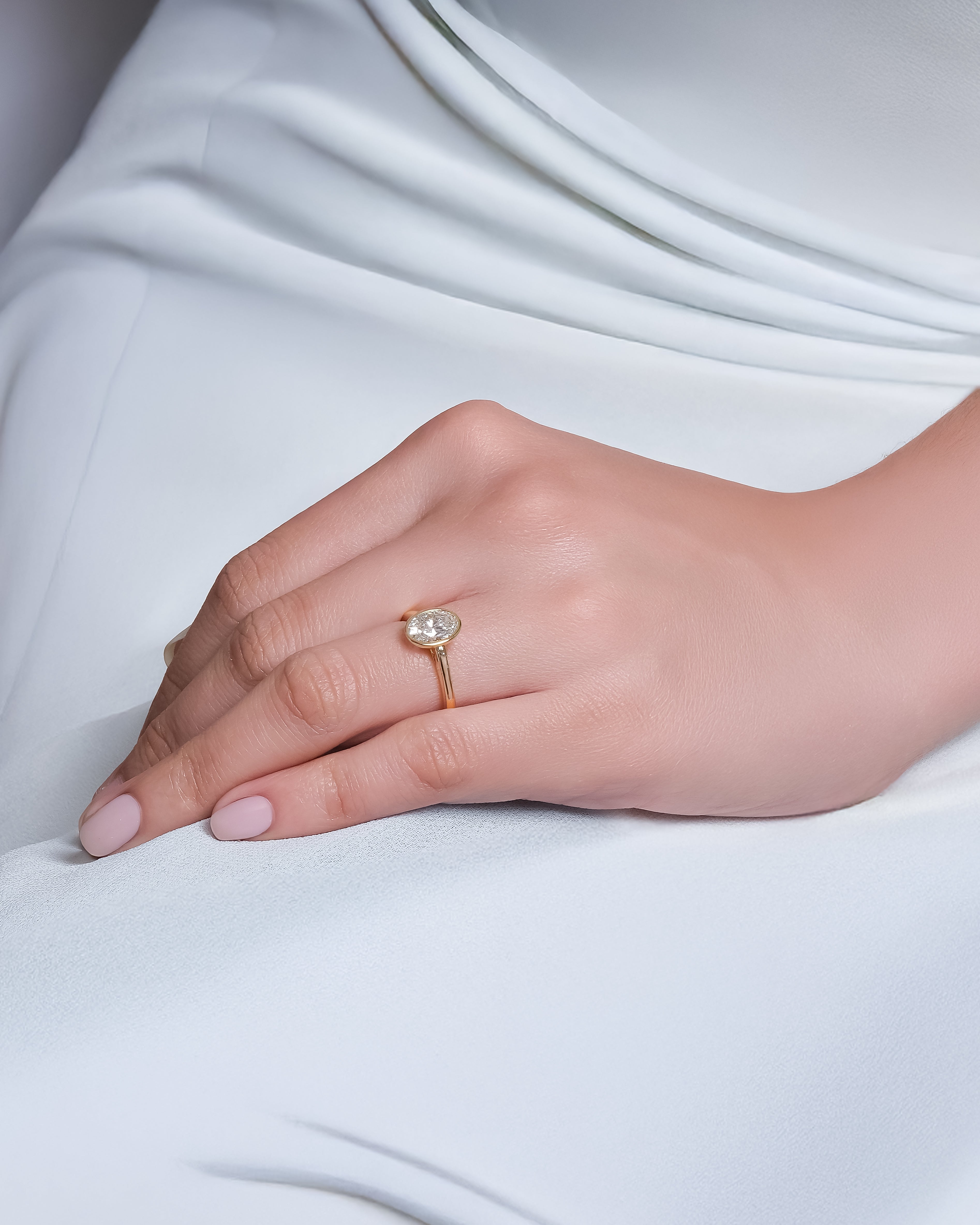 Eulia – Oval Bezel Solitaire