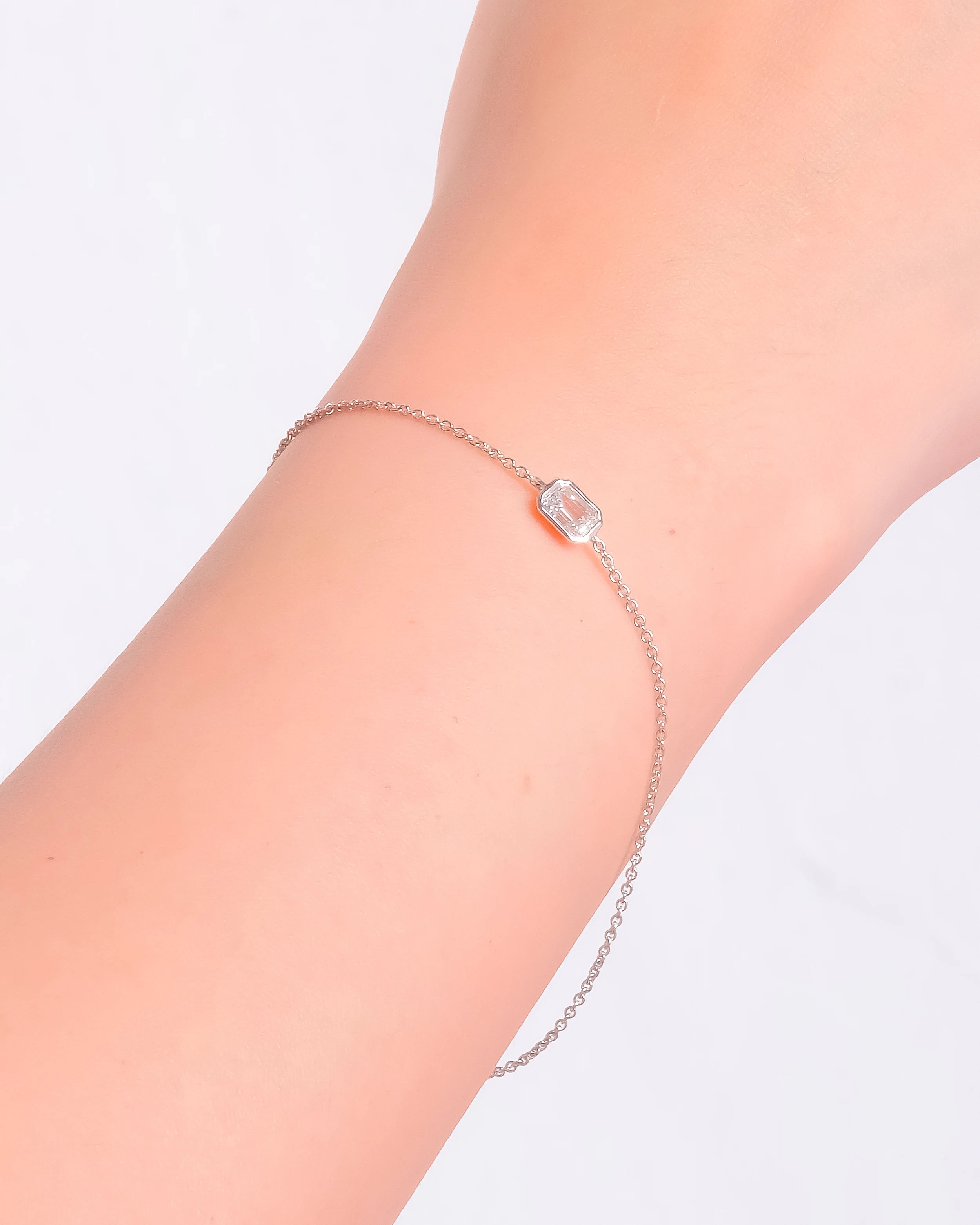 Gaia Asscher Cut Bracelet