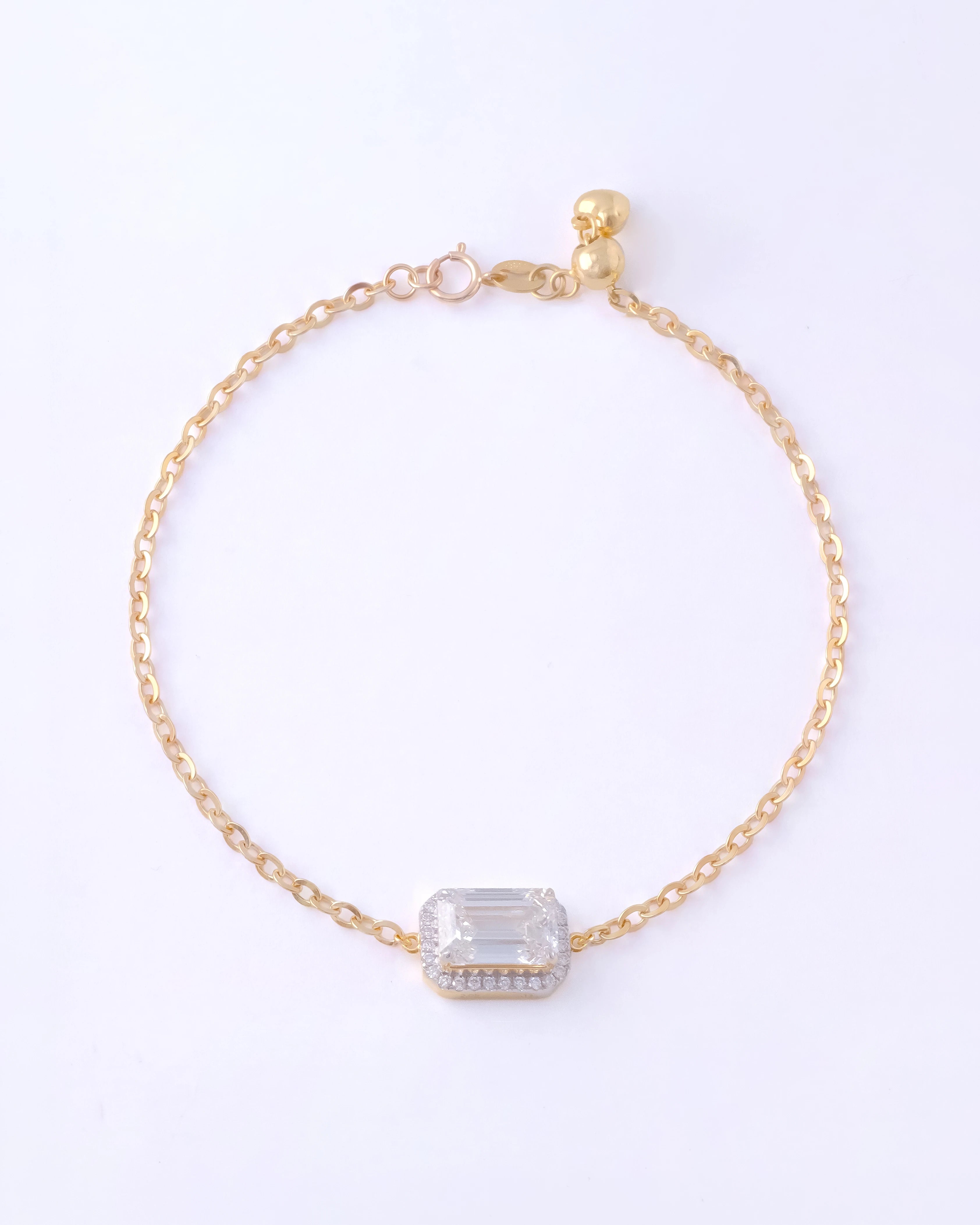 Lyra Emerald Halo Bracelet