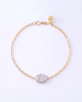 Lyra Oval Halo Bracelet
