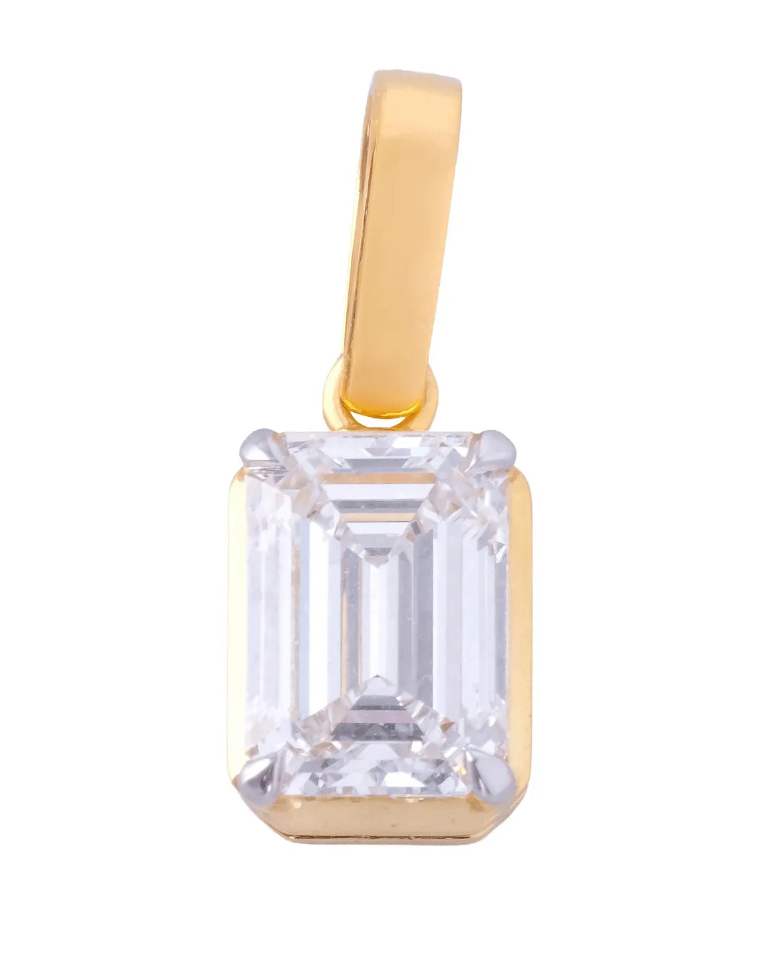 Solis Avoir Emerald Lab-Grown Diamond Solitaire Pendant (3.04ct tw.)