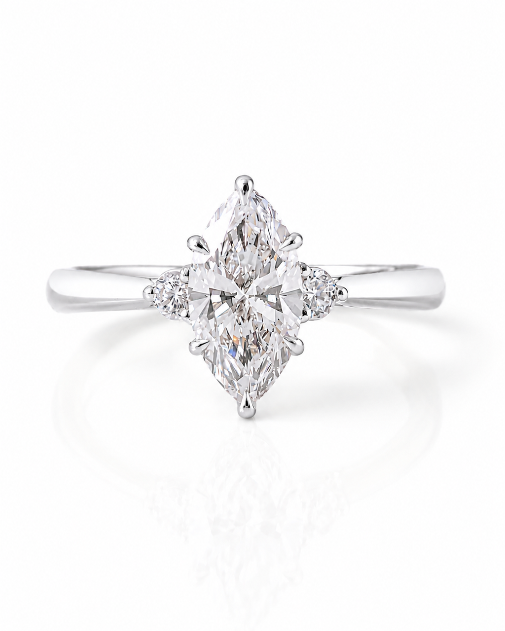 Marquise Cut Trilogy Setting