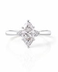 Marquise Cut Trilogy Setting