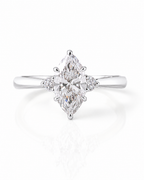Marquise Cut Trilogy Setting