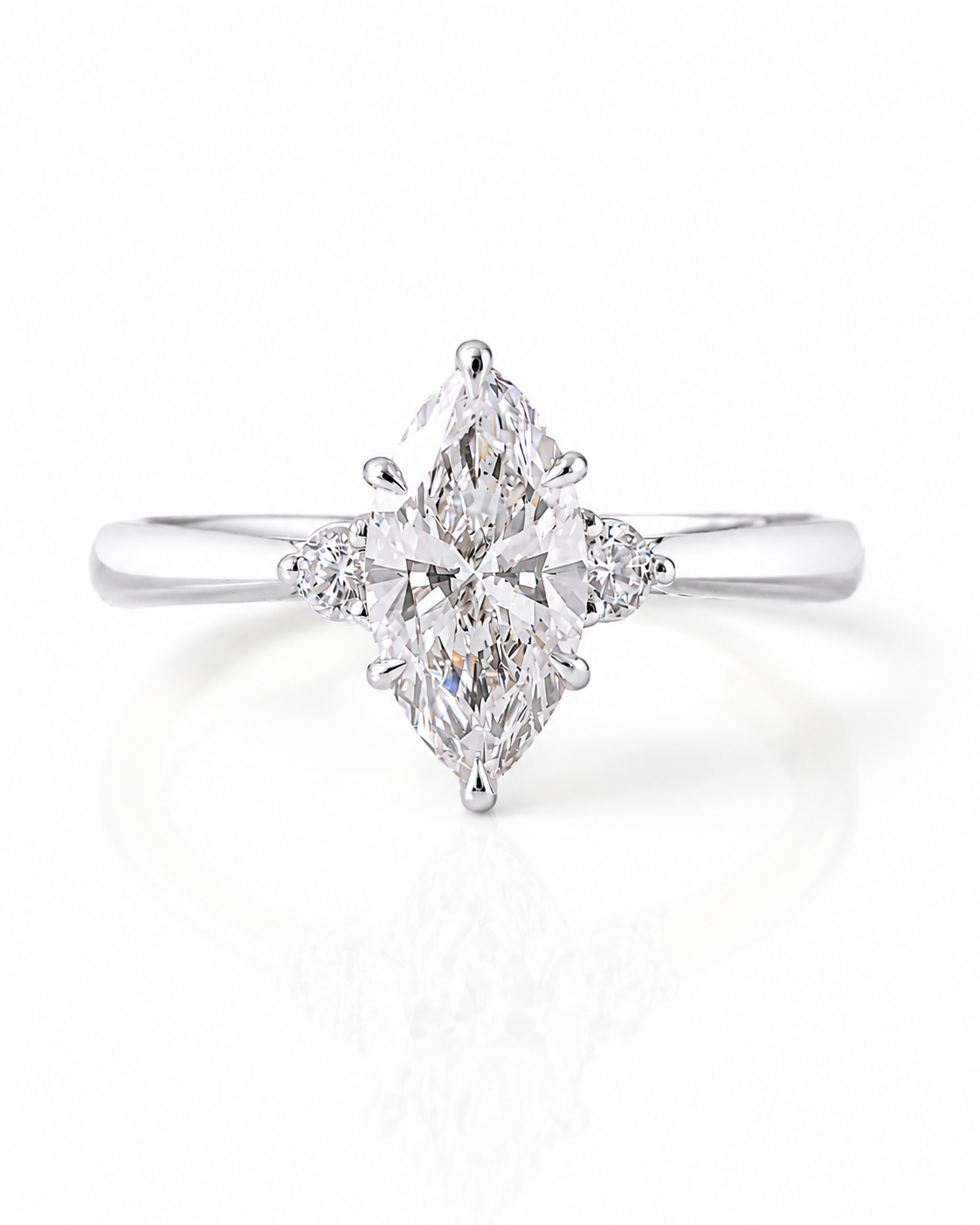 Marquise Cut Trilogy Setting