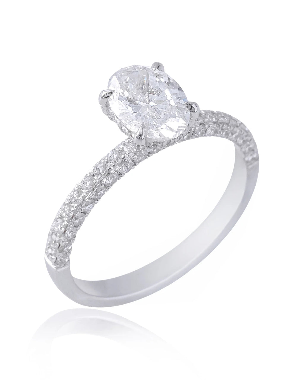 Dove Lab-Grown Diamond Hidden Halo Ring (1.0ct tw.)