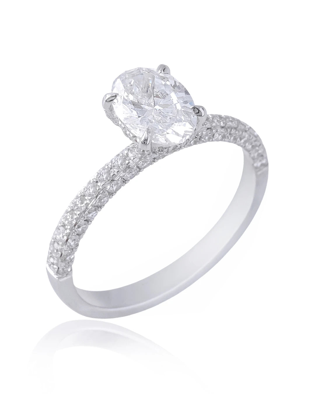 Dove Lab-Grown Diamond Hidden Halo Ring (1.0ct tw.)