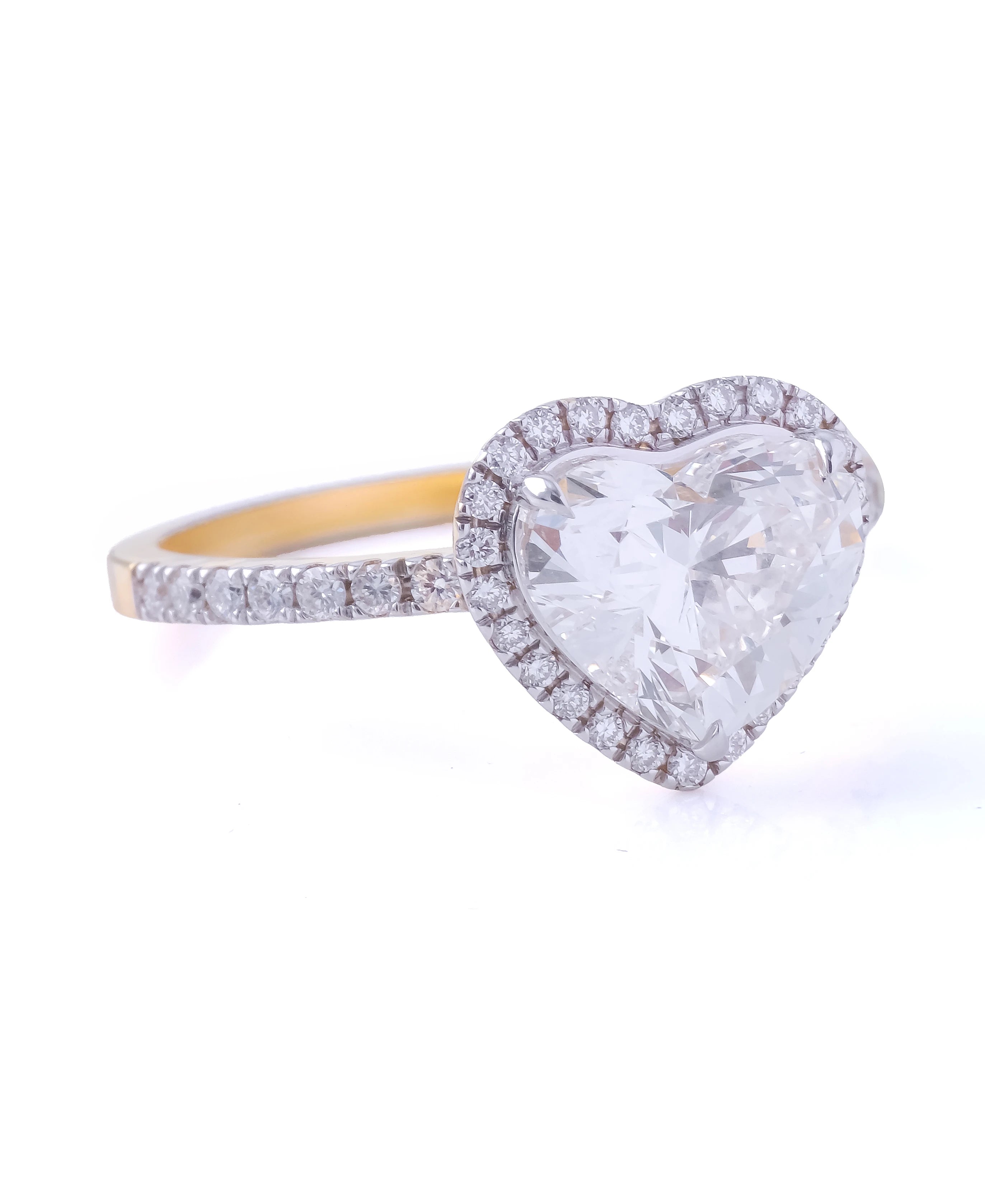 2.02 ct Cornelia Halo and Accent Band