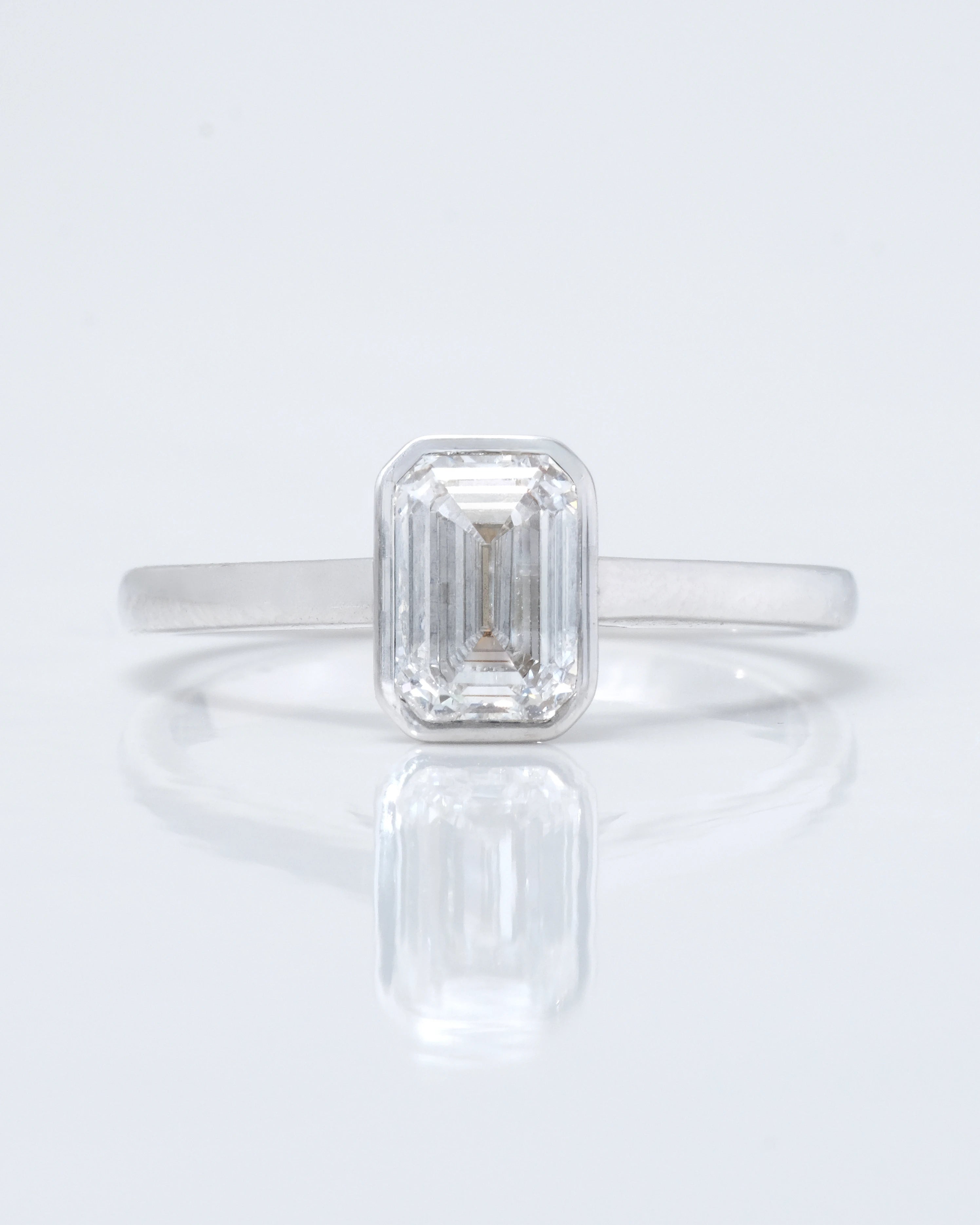 1.05 Carat Alisson Bezel Engagement Ring