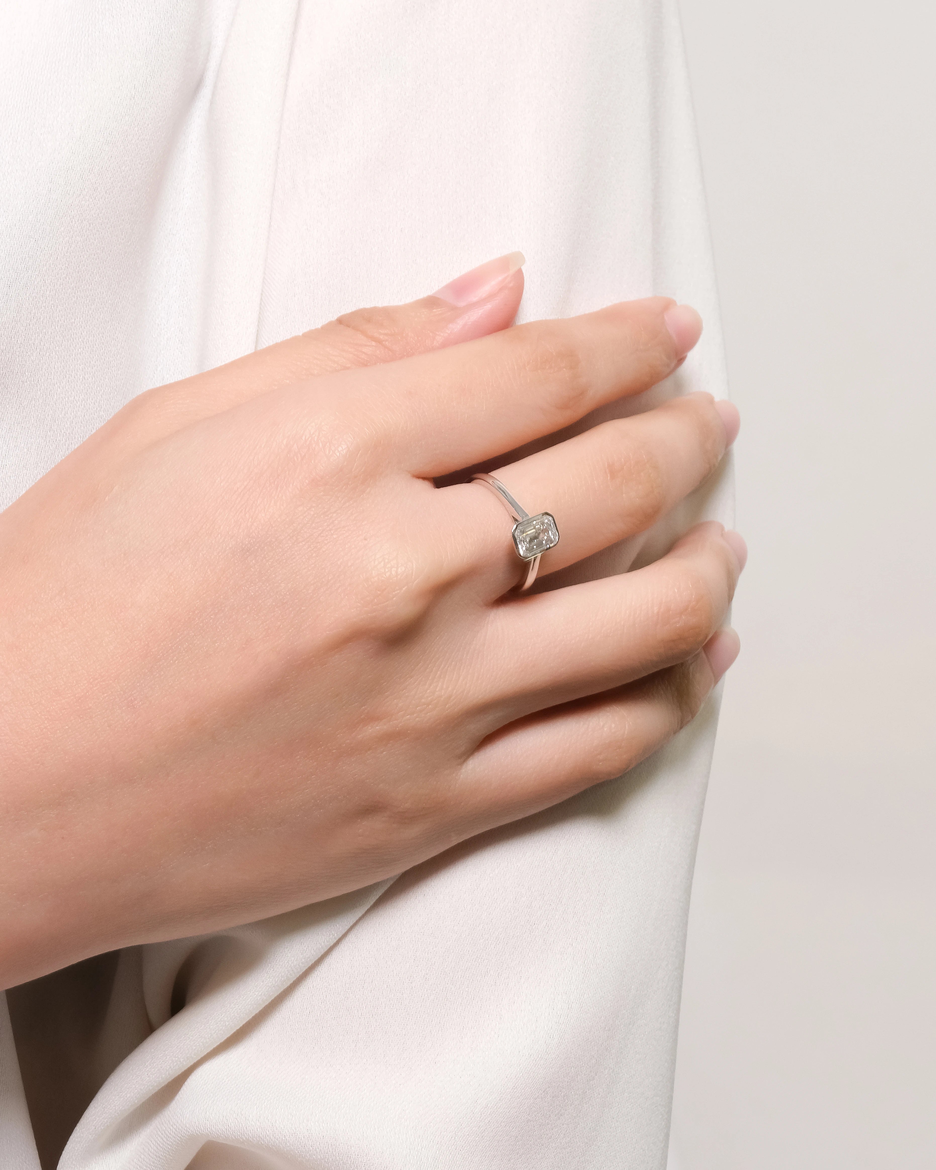 1.05 Carat Alisson Bezel Engagement Ring