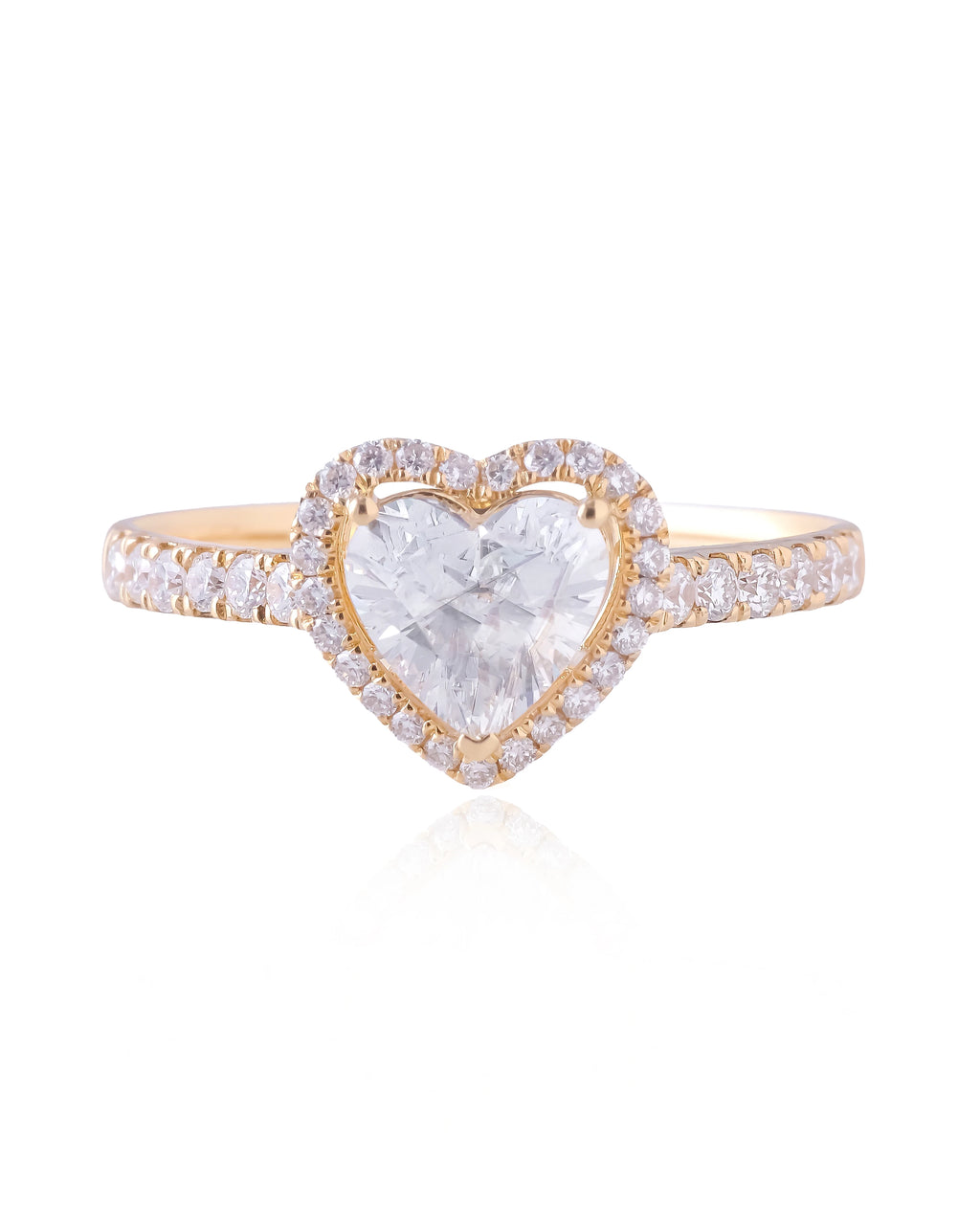 Cornelia and Lab-Grown Diamond Halo Ring (1.04 ct tw.)