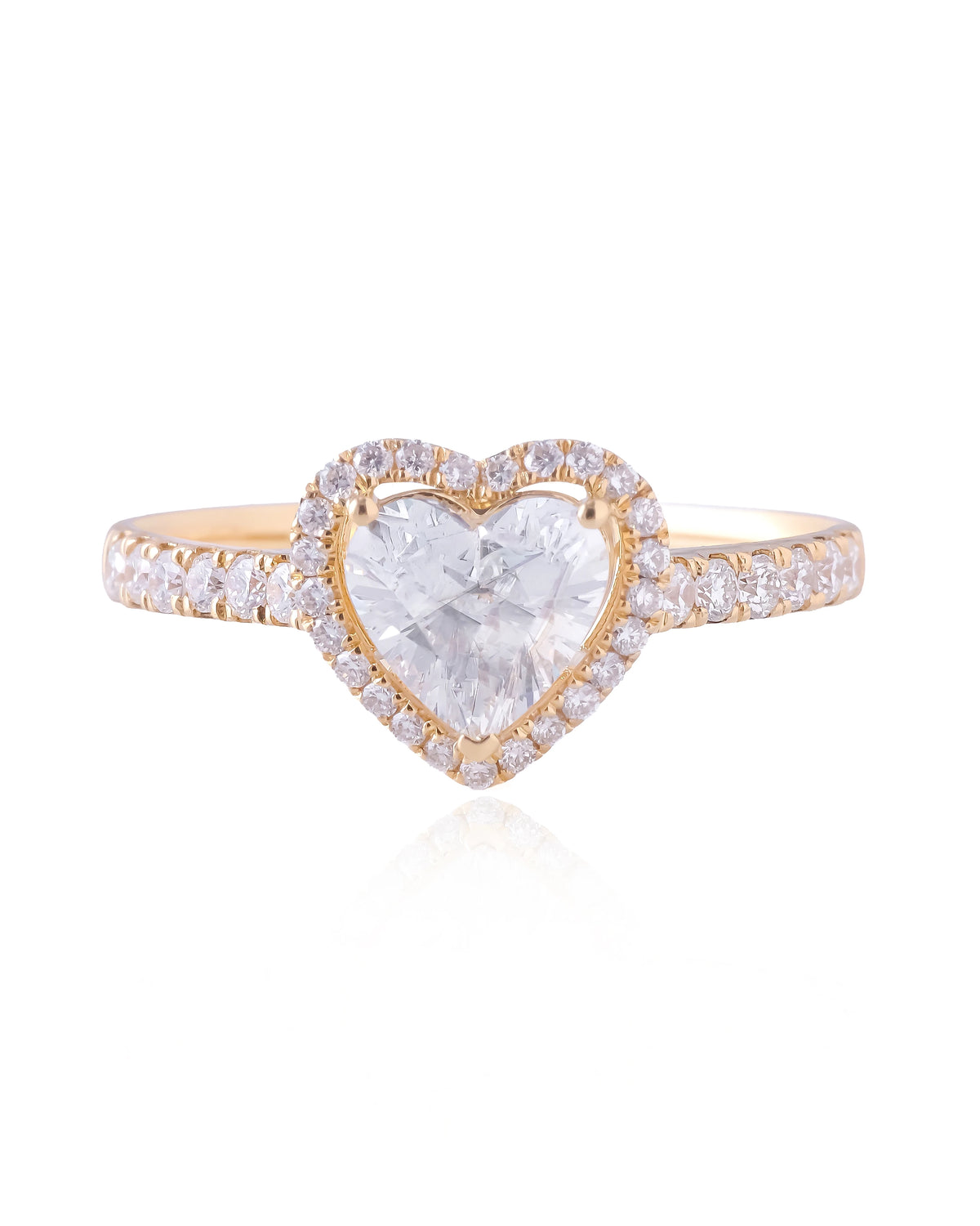 Cornelia and Lab-Grown Diamond Halo Ring (1.04 ct tw.)