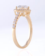 1.04 ct Cornelia Halo and Accent Band