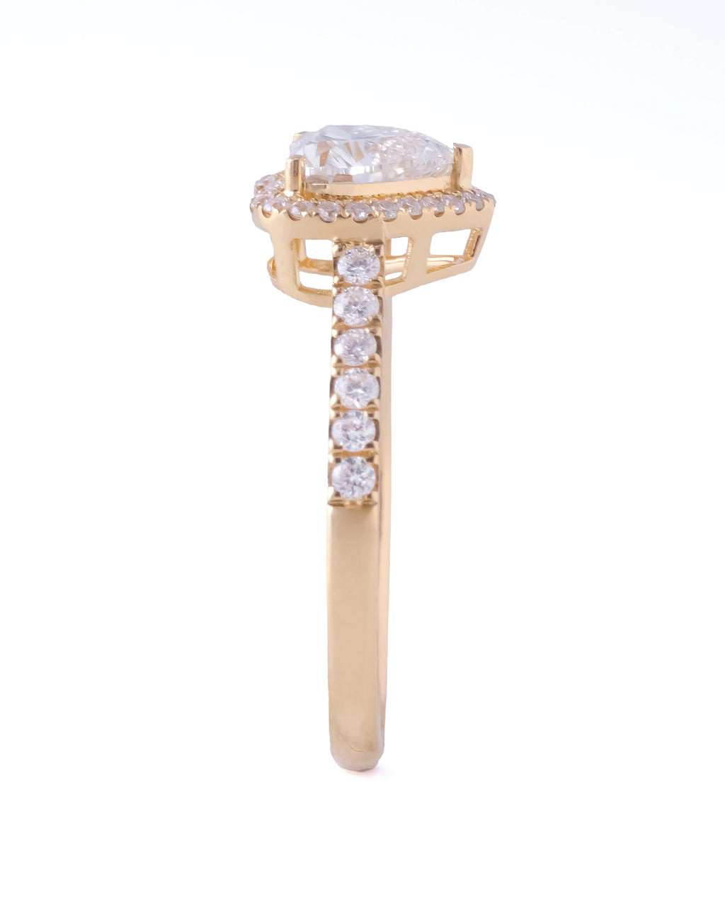 1.04 ct Cornelia Halo and Accent Band