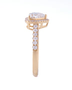1.04 ct Cornelia Halo and Accent Band