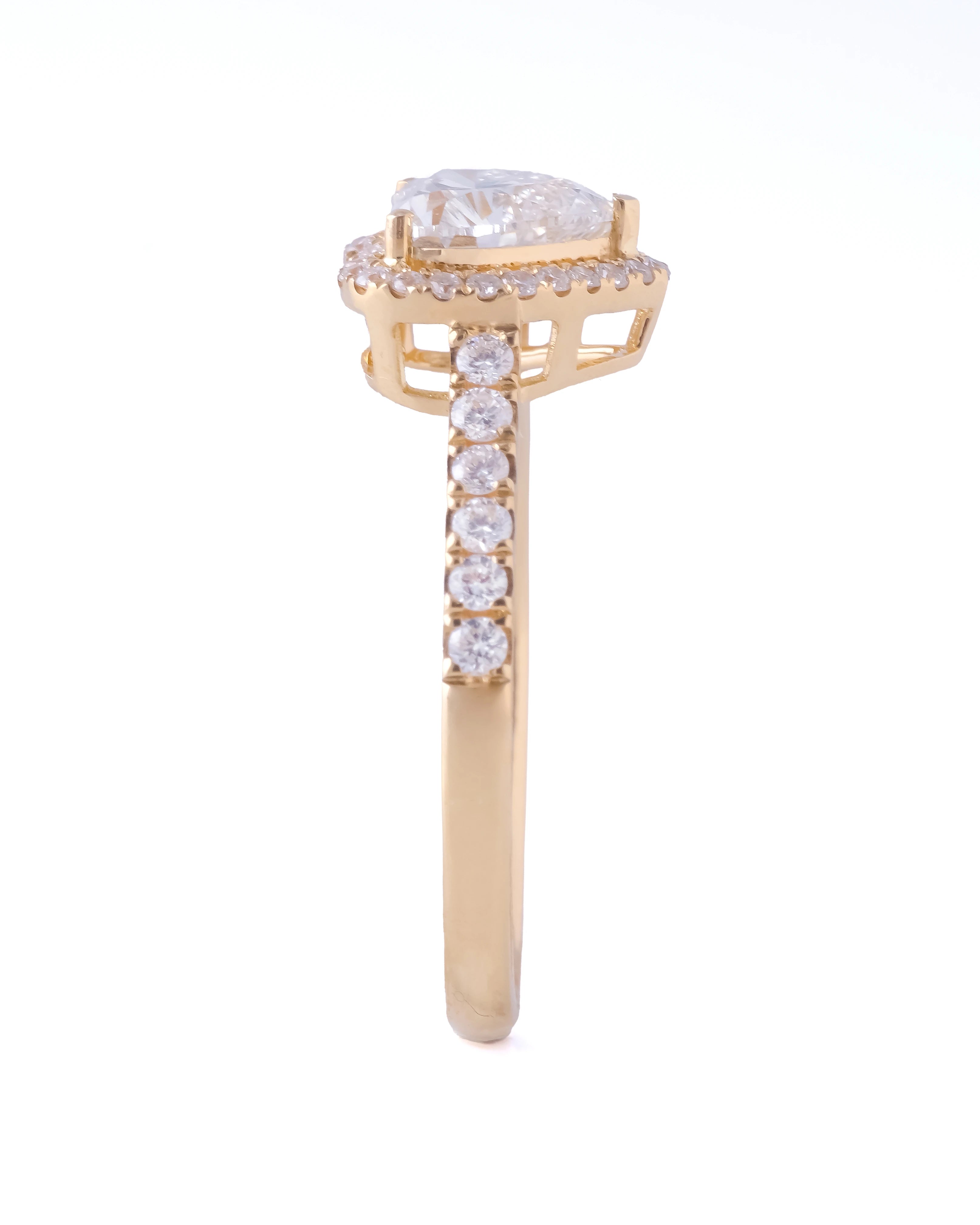 1.04 ct Cornelia Halo and Accent Band
