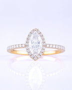 .52 Carat Winona Halo and Accent Band Ring