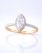 .52 Carat Winona Halo and Accent Band Ring