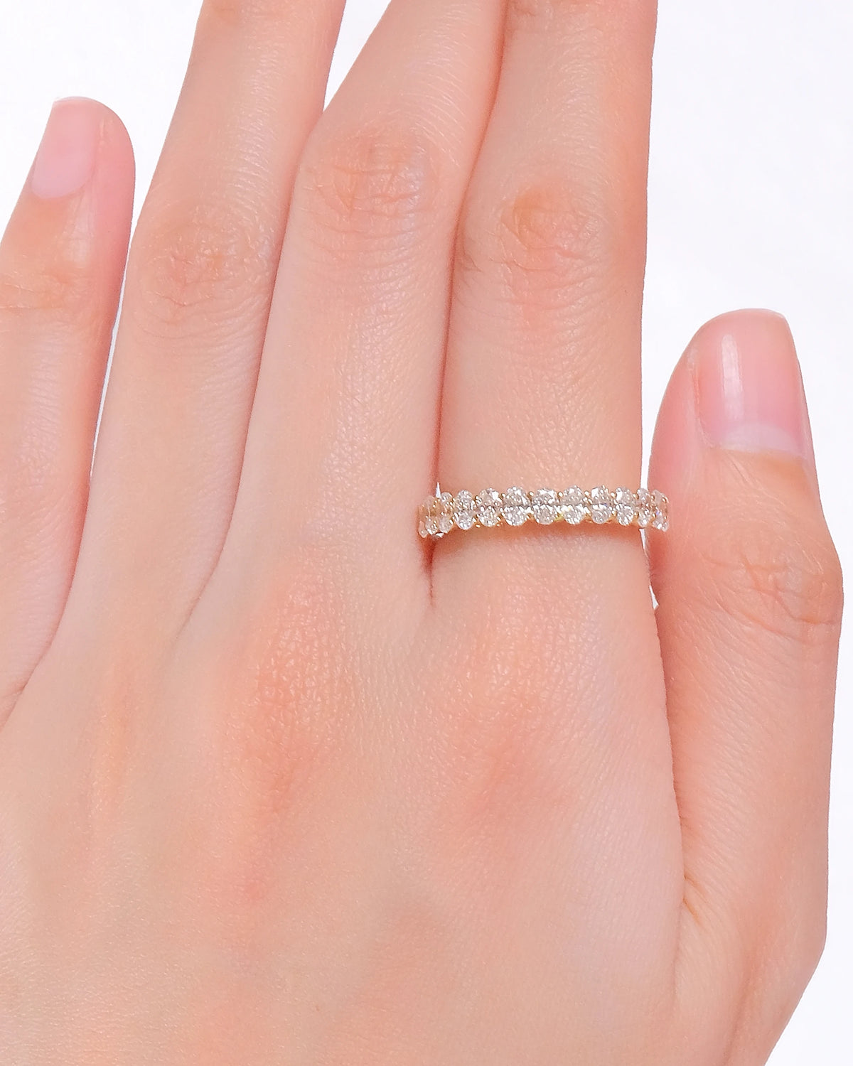Prisca Lab-Grown Diamond Half Eternity Ring (1.19ct tw.)