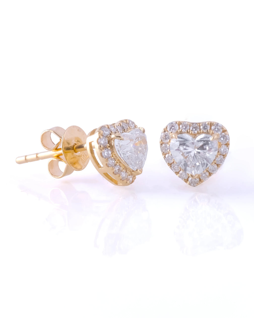 Elvina Heart Halo  Earrings