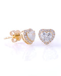 Elvina Heart Halo  Earrings