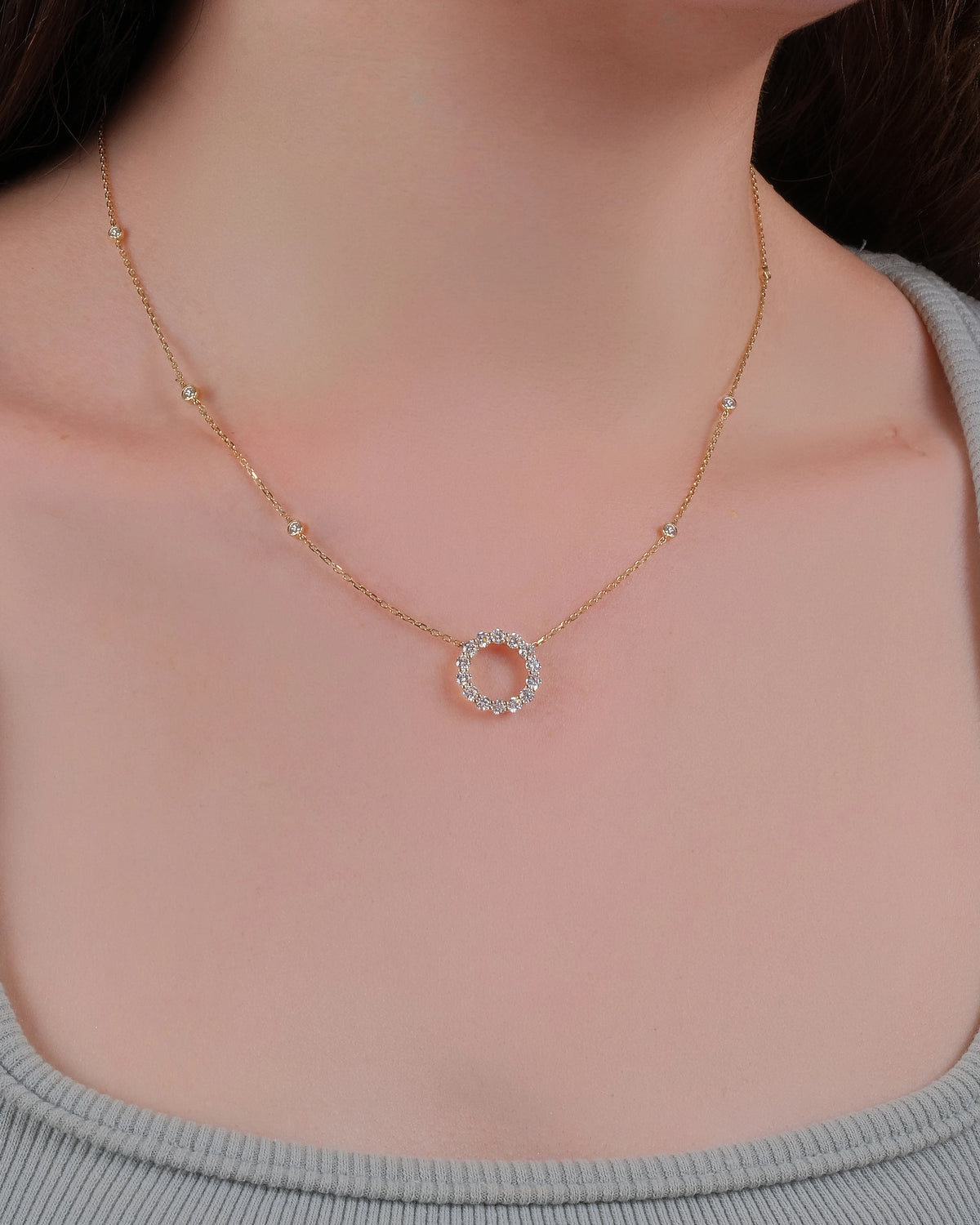 Laurent  Lab-Grown Diamond Necklace (1.155ct tw.)