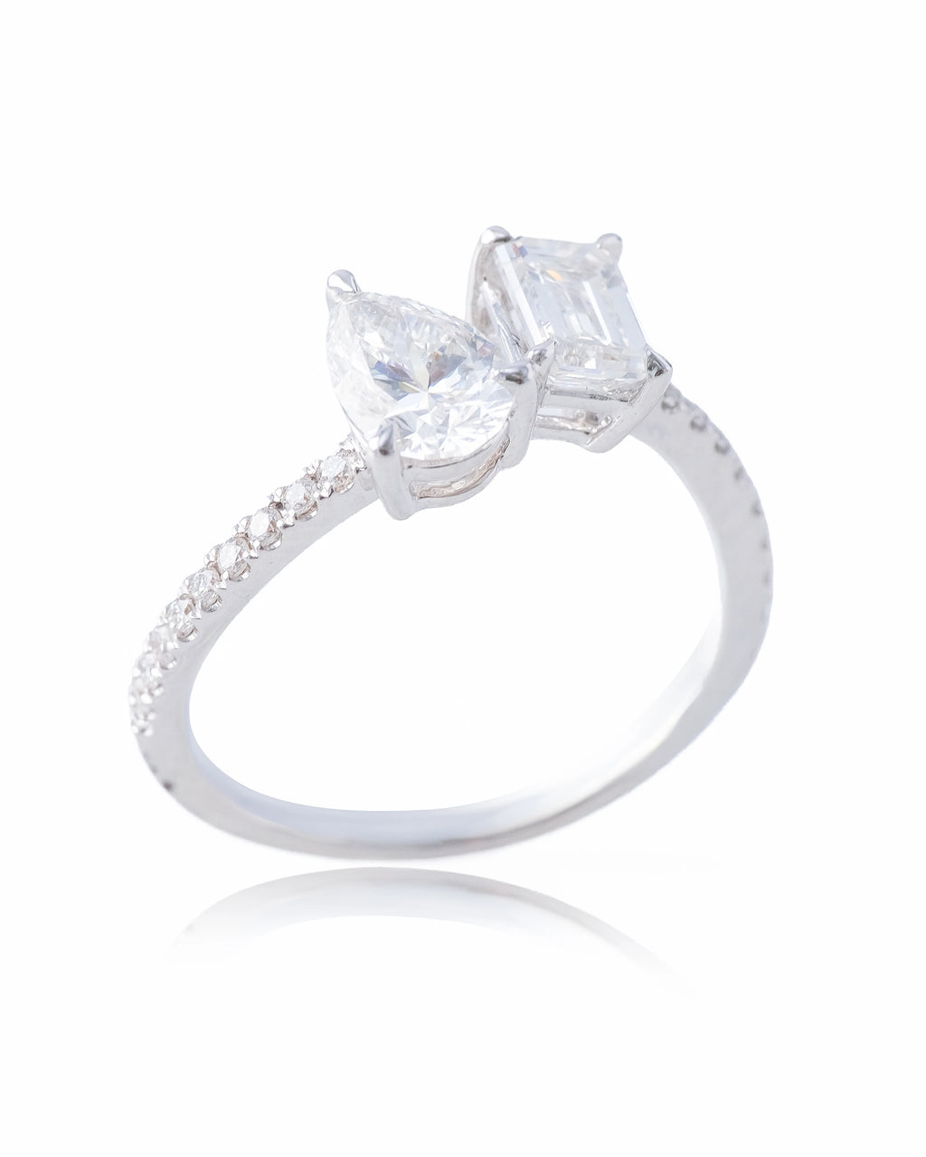 Oberon Lab-Grown Diamond Toi et Moi Ring (1.618ct tw.)