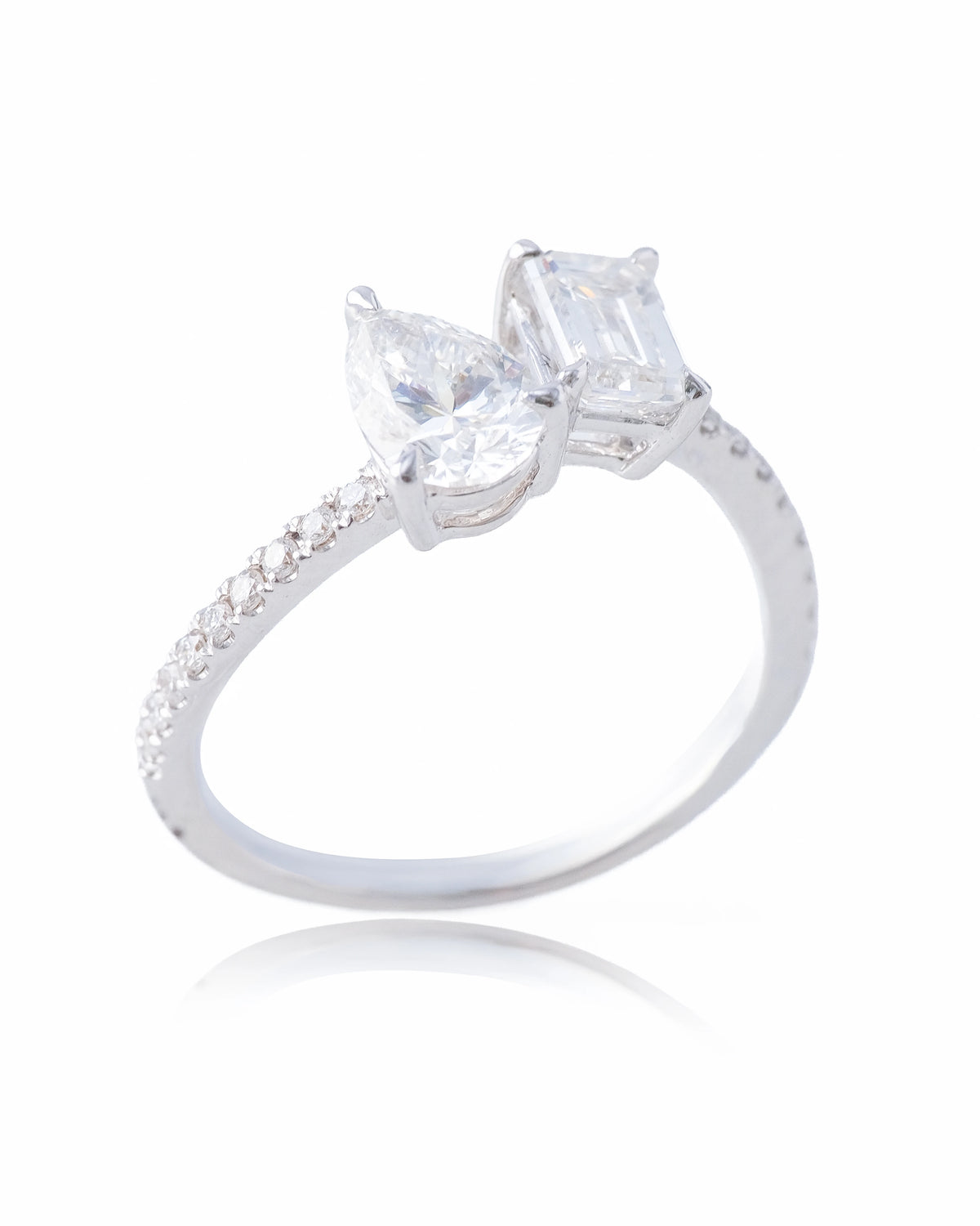 Oberon Lab-Grown Diamond Toi et Moi Ring (1.618ct tw.)