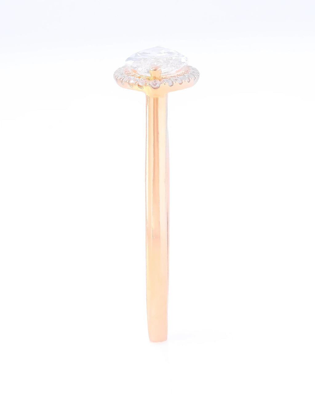 Junia East West Lab-Grown Diamond Halo Ring (1.15ct tw.)