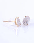 Noëlle Pear Solitaire Earrings