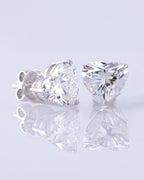 Pamela Heart Solitaire Earrings
