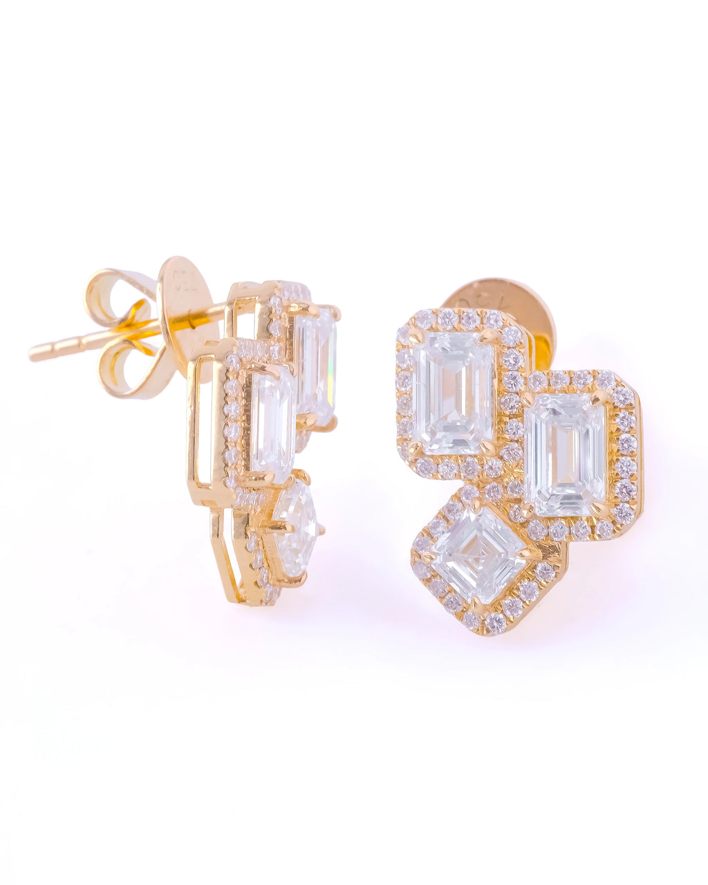 Kara Lab-Grown Diamond Halo Stud Earrings (2.74ct tw.)