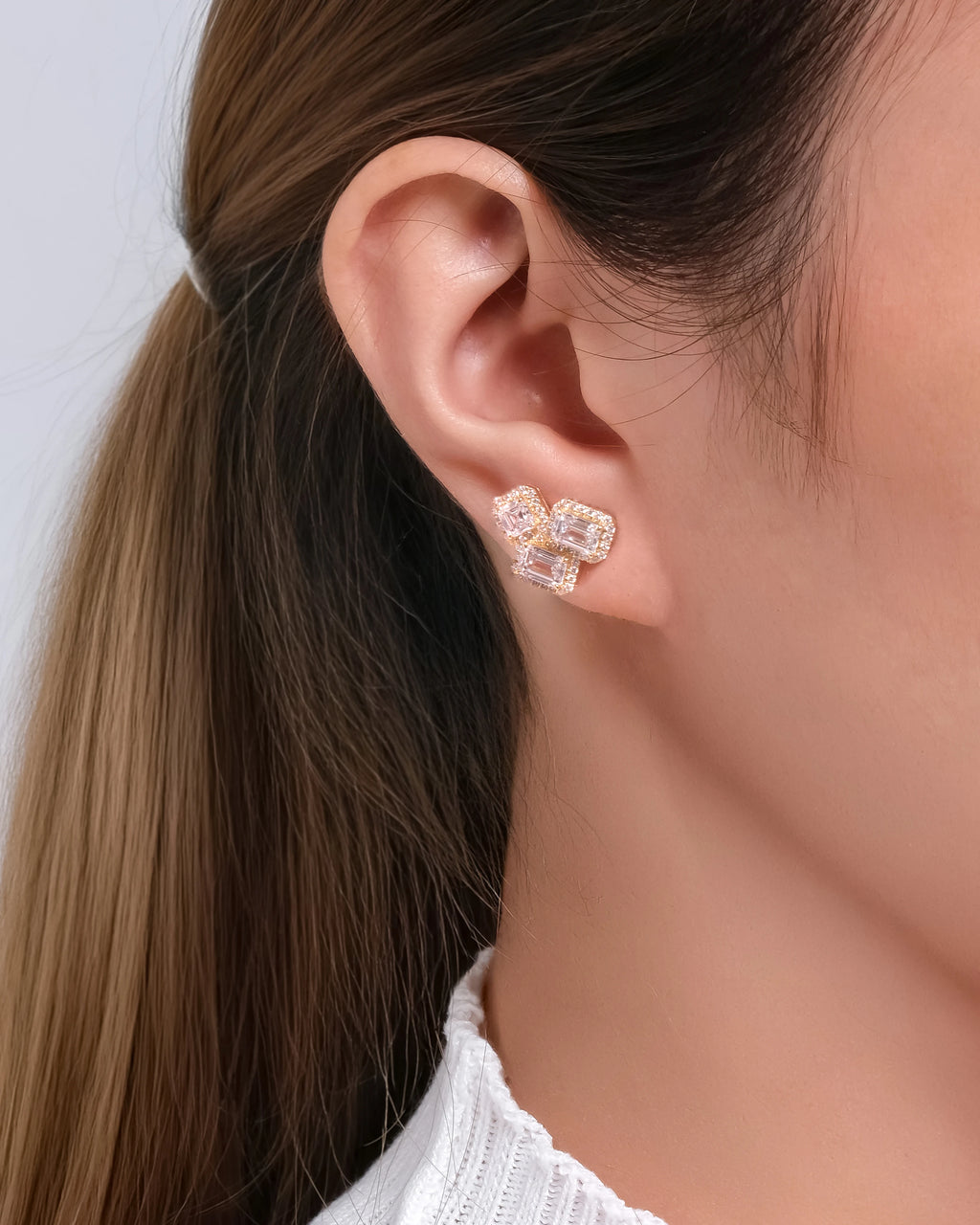 Kara Lab-Grown Diamond Halo Stud Earrings (2.74ct tw.)